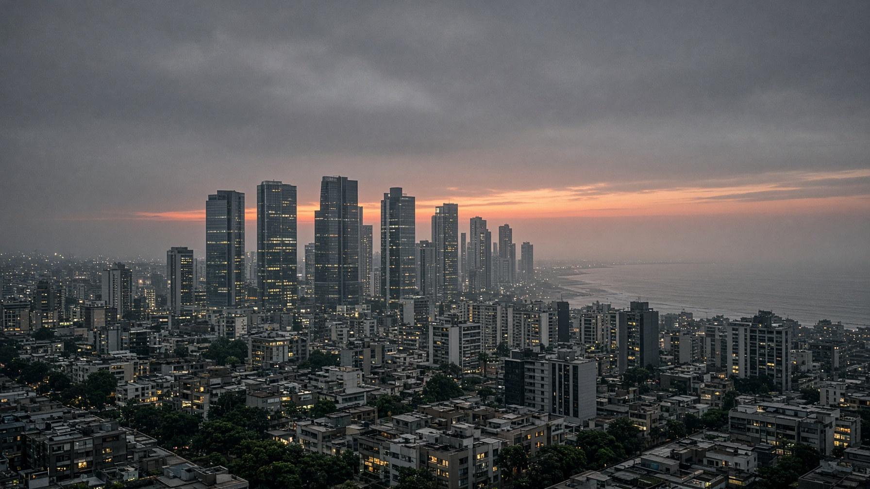 Vista de Lima al anochecer